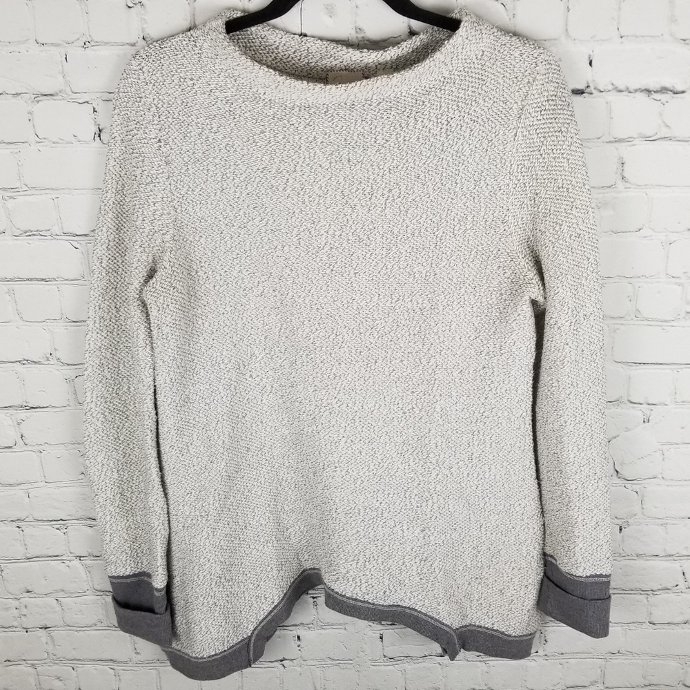 POSTMARK | asymmetrical hem mock neck sweater